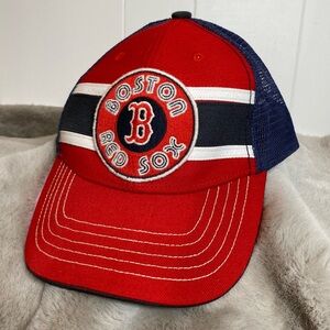 47 Twins Boston Red Sox Retro SnapBack Mesh Trucker Hat MLB Genuine Merchandise